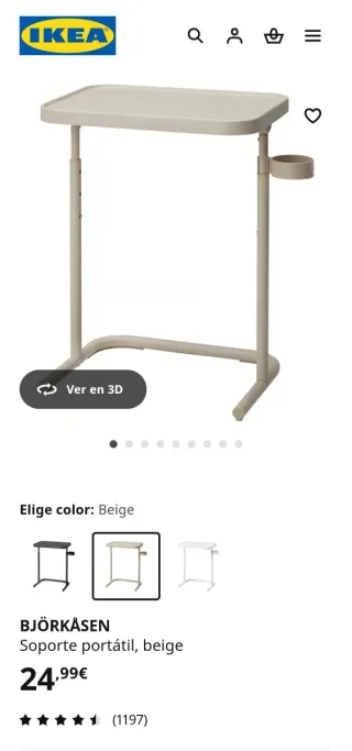 Mesa auxiliar IKEA Bjorkasen