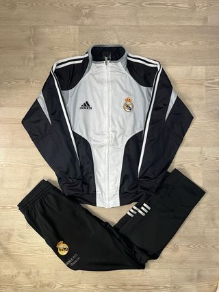Chándal Adidas Real Madrid Negro Blanco