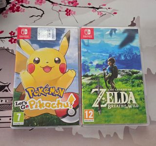 Pokémon Lets go Pikachu + Zelda Breath of Wild