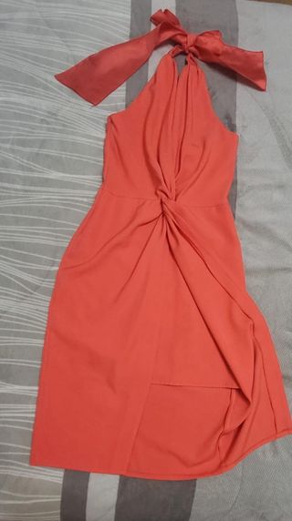 Vestido de fiesta naranja