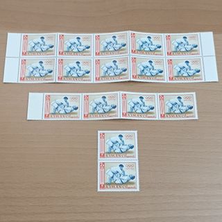 Sellos Ajman, EAU, JJOO Tokyo 1964