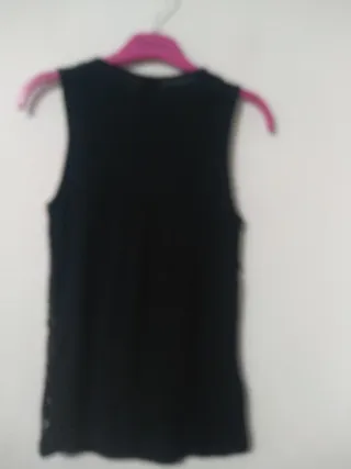 Camiseta lentejuelas Vero Moda negra