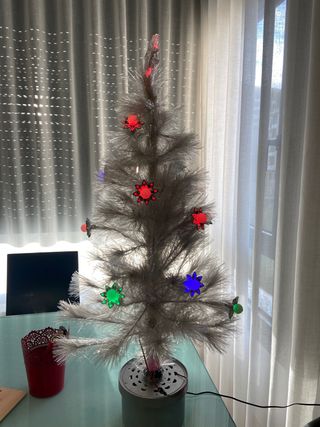 Árbol de Navidad Blanco con Luces LED