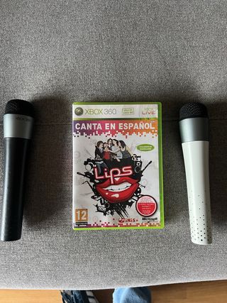 Juego Lips Canta en Español Xbox 360+2 Micrófonos