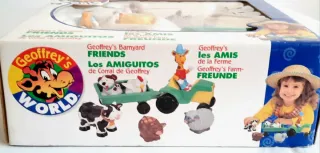 Juego de granja con animales y tractor