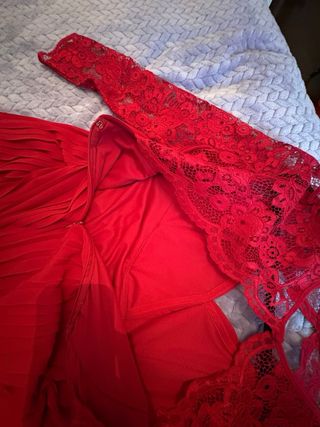 Vestido de fiesta largo rojo