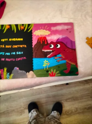 Puzzle cuento dinosaurios