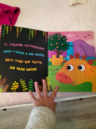 Puzzle cuento dinosaurios