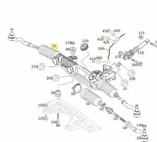 CREMALLERA DIRECCION MERCEDES CLASE CLS (W2