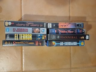 Lote 8 Películas VHS Terror/Ciencia Ficción