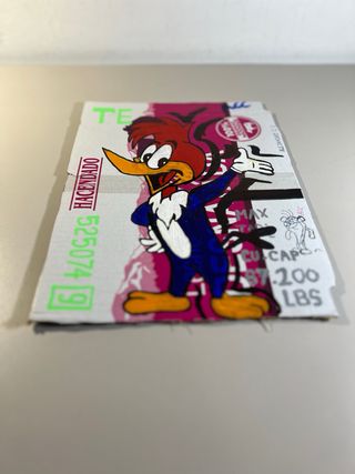 Cartón pintado Woody Woodpecker medidas: 29x22
