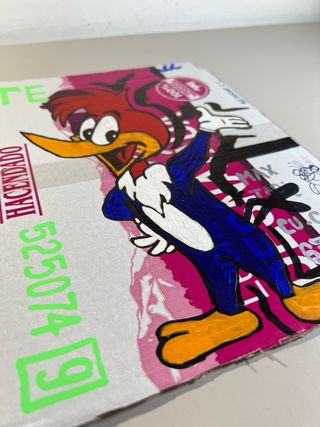 Cartón pintado Woody Woodpecker medidas: 29x22