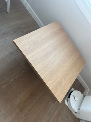 Mesa centro roble y verde