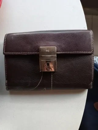 Monedero Billetero Purificación García Marrón