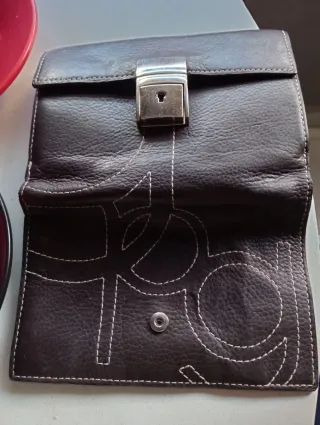 Monedero Billetero Purificación García Marrón