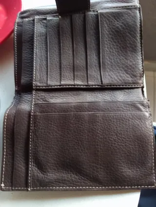 Monedero Billetero Purificación García Marrón