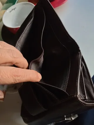 Monedero Billetero Purificación García Marrón