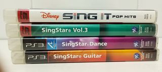 Pack 4 Juegos Singstar PS3