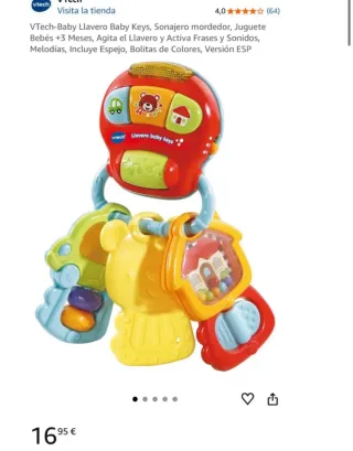 Juguete bebés Llavero mordedor sonajero Vtech Baby
