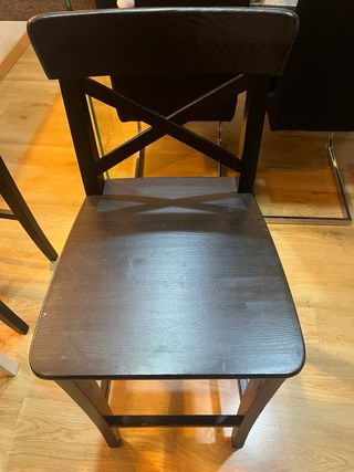 Taburetes de barra americana de madera