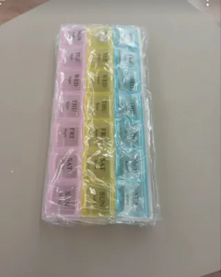 Pastillero Semanal 3 Filas Colores