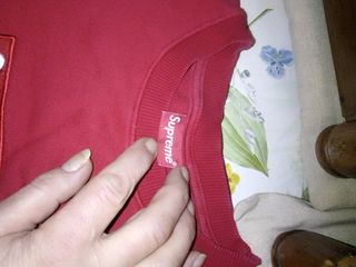 Felpa Supreme Girocollo Rossa