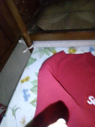 Felpa Supreme Girocollo Rossa