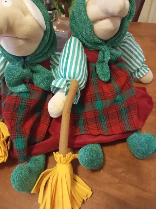 Morbido Pupazzo Befana in stoffa con sacchettino