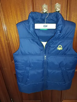 Chaleco Benetton niño azul marino Talla M