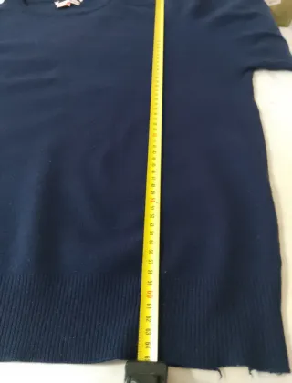 Maglia girocollo blu