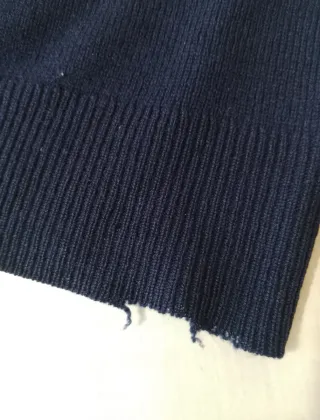 Maglia girocollo blu