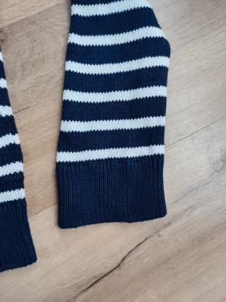 Cárdigan Zara Rayas Azul Marino Talla M