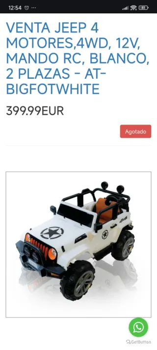 Coche Eléctrico 4x4 para Niños