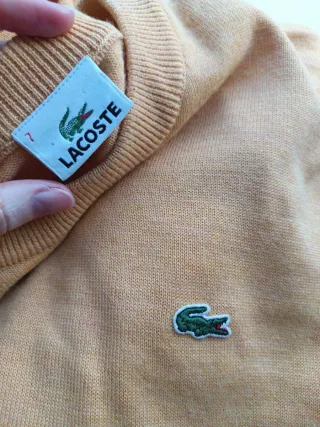 Jersey Mostaza Claro Lacoste Talla XL