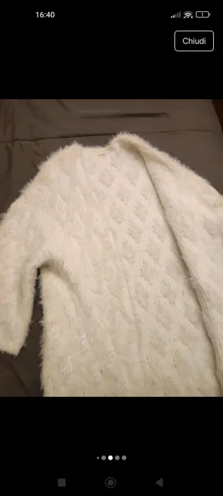 Cardigan Guess Los Angeles Bianco