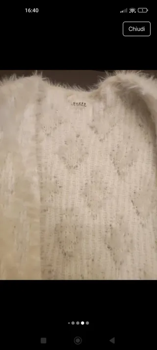 Cardigan Guess Los Angeles Bianco