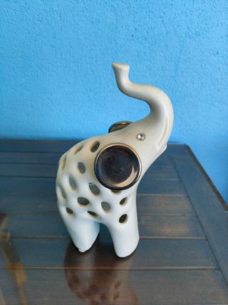 Figura Elefante Zara Home Cerámica Blanco