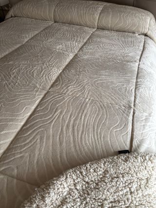 Edredón Cama 180x200 Crema Fleece