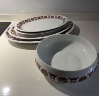 Vajilla SPAL Portugal Porcelana fina 57 piezas.