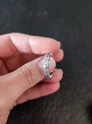 Anillo Tous Puppies oro blanco diamante T12 alianz