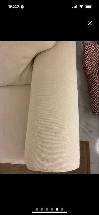 Sofá EKTORP beige 3 plazas IKEA