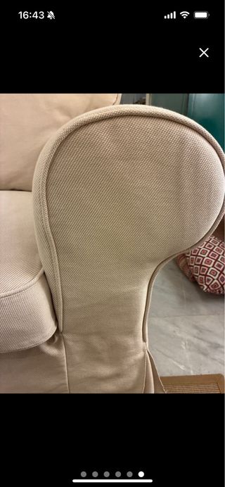 Sofá EKTORP beige 3 plazas IKEA