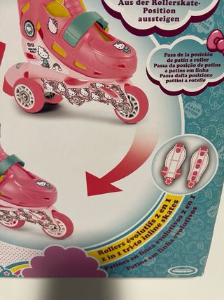 Patines Hello Kitty Niña 2en1 Talla 27-30