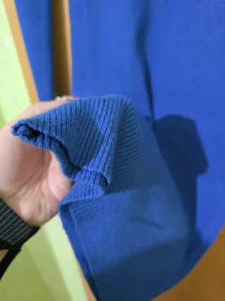 Vestido de punto azul