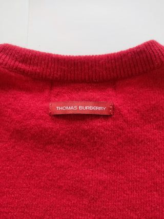 Jersey Thomas Burberry Lana Rojo Talla M
