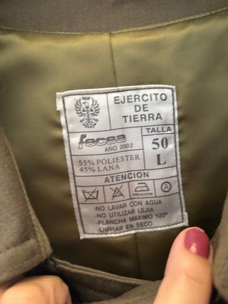 Gabardina Militar Verde Oliva