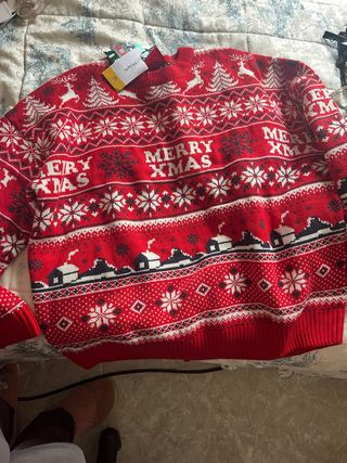 Jersey Navideño Lefties XL Rojo con Etiquetas