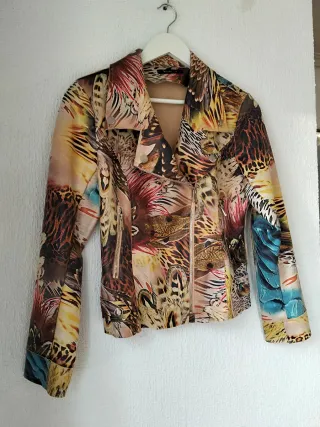 Chaqueta Estampada Mujer