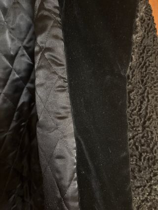 Abrigo de astracán negro