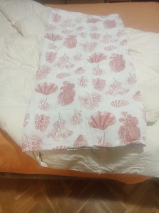 Edredón plumón matrimonial blanco